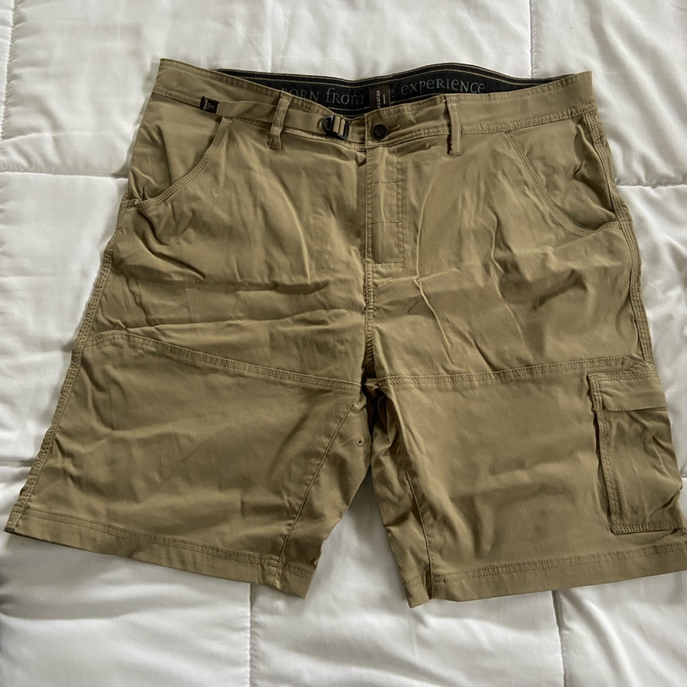 Prana Men’s Khaki Hiking Shorts